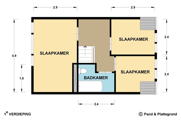 Floorplan - Zuidstraat 96, 2225 GZ Katwijk